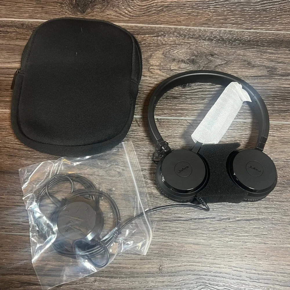 Jabra Evolve 40 MS Stereo Wired‎ Headset Microsoft Teams USB 3.5mm ENC060 Black